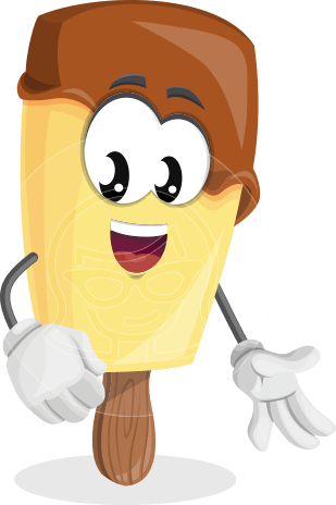 Sweet Ice Cream Cartoon Vector Character AKA Creamsy